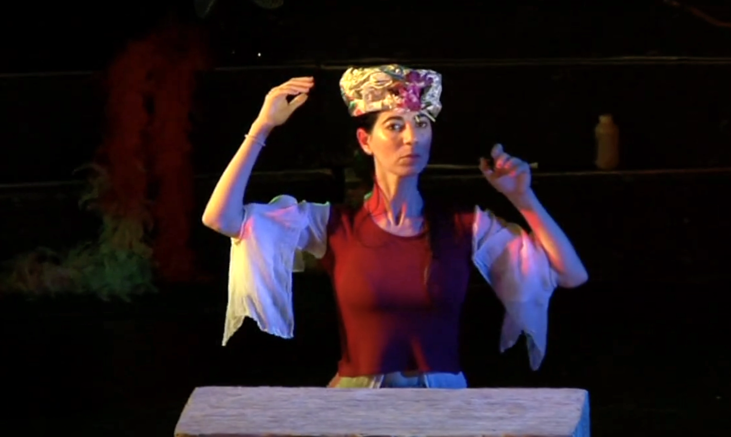 Production picture from the play Disturbances in the Field